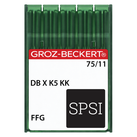 Groz-Beckert DBXK5 KK 75/11 FFG - Light Ball Point - Large Eye - Short Shank 100ct Needle