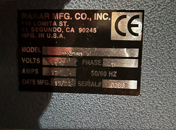 Used - Complete Equipment Shop Package (Automatic, Manual Press, Dryer, Cap Press, Exposure Unit))