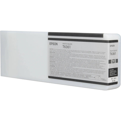 Epson T6361 Photo Black UltraChrome HDR Ink Cartridge - 700ml
