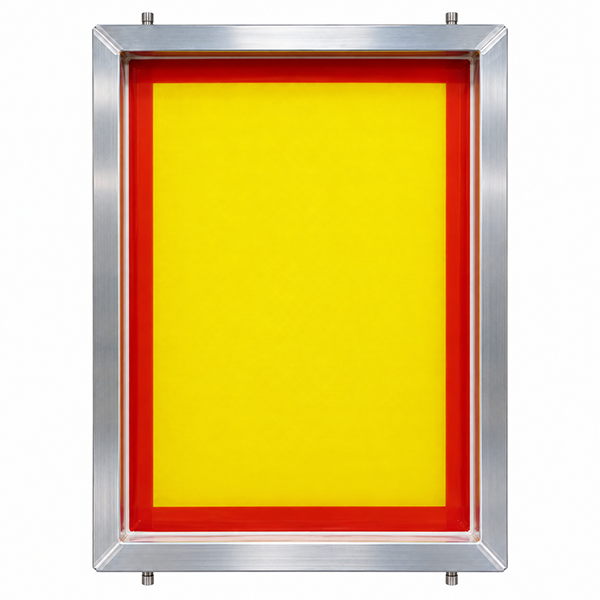 GSF Elite 23" x 31" 200/48 Thin Thread Yellow Mesh Alum Frame W/ MHM Pins