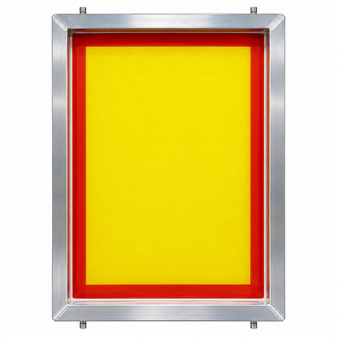 GSF 23" x 31" 125/55 Thin Thread Yellow Mesh Alum Frame W/ MHM Pins