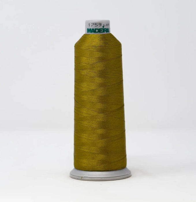 Madeira Polyneon 1759 Medium Camo Green Embroidery Thread 5500 Yards