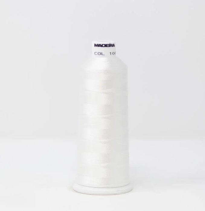 Madeira Rayon 1001 Super White Embroidery Thread 5500 Yards