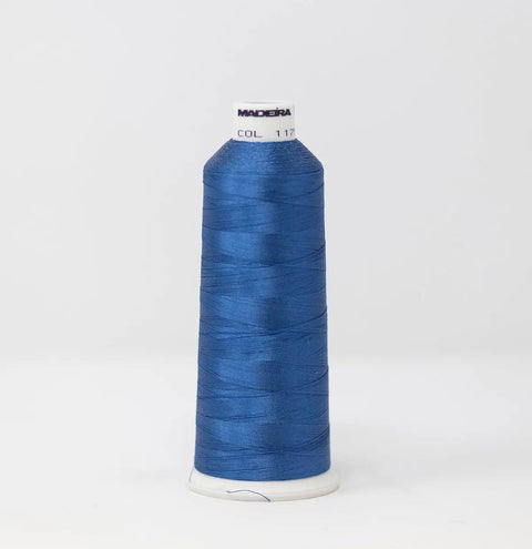 Madeira Rayon 1175 Dark Federal Blue Embroidery Thread 5500 Yards