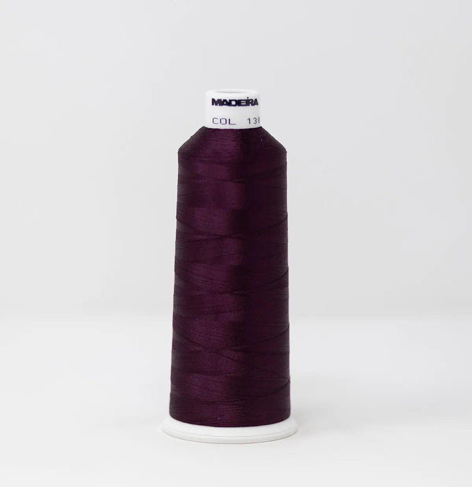 Madeira Rayon 1386 Eggplant Embroidery Thread 5500 Yards
