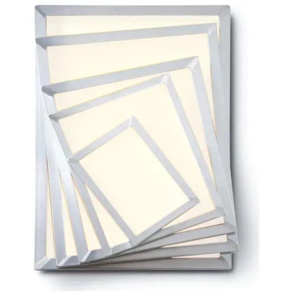 NT 20" x 28" OD 110 White Mesh Alum Frame