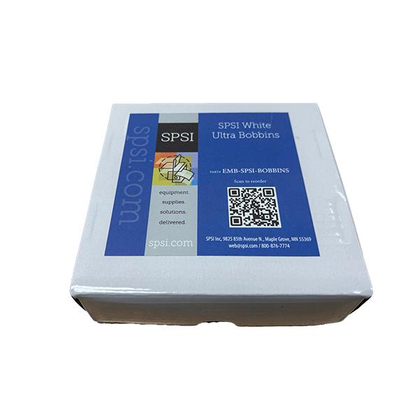SPSI Ultra Embroidery Bobbins White - 144ct Box
