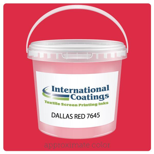 International Coatings 7645 Dallas Red FlexCure Plastisol Ink - SPSI Inc.