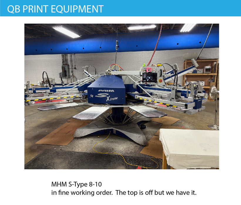 Used - MHM S-Type Xtreme 10 station 8 Color Automatic