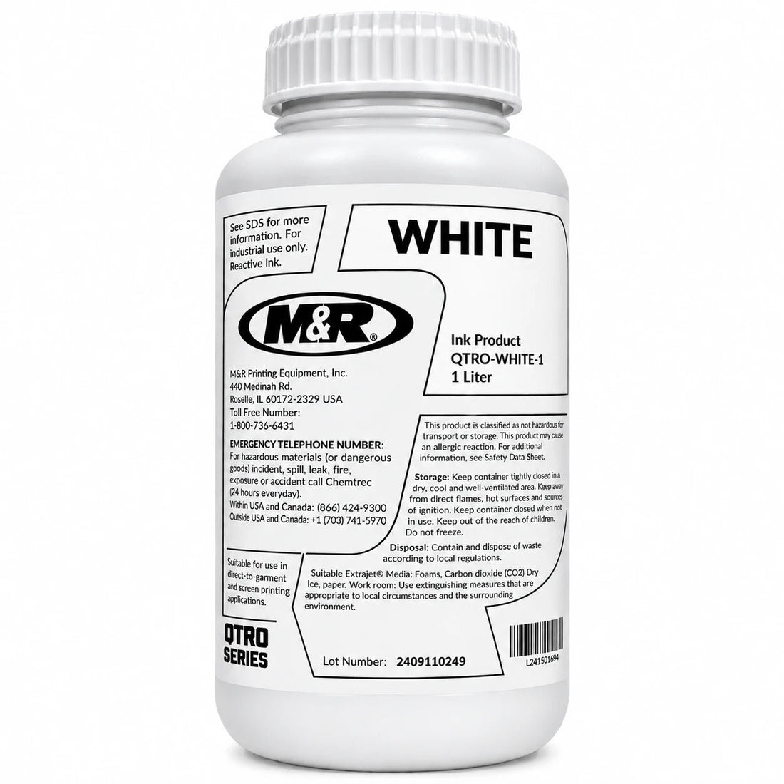 M&R Quatro DTF White Ink 1 Liter