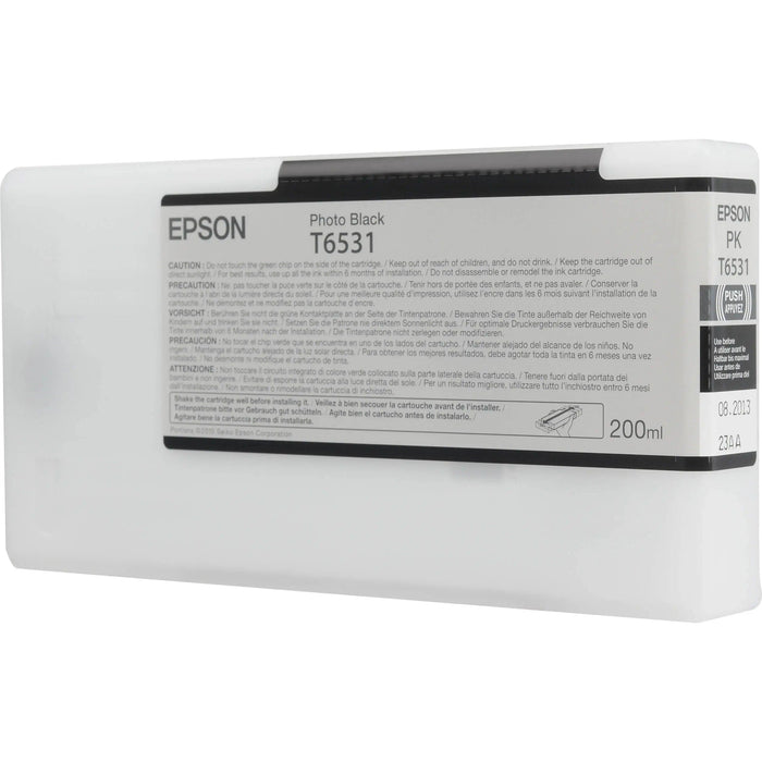 EPSON T6531 Photo Black HDR Ink Cartridge 200ml EPSON
